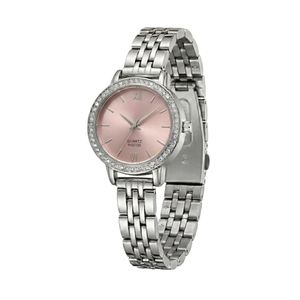 ساعت مچی عقربه‌ای کوارتز زنانه مدل لوکس کلاسیک بند طرح بافت کد ۳