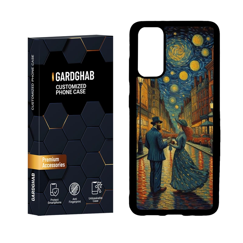 کاور گارد قاب مدل دور ژله ای هنری مناسب برای گوشی موبایل سامسونگ Galaxy S20