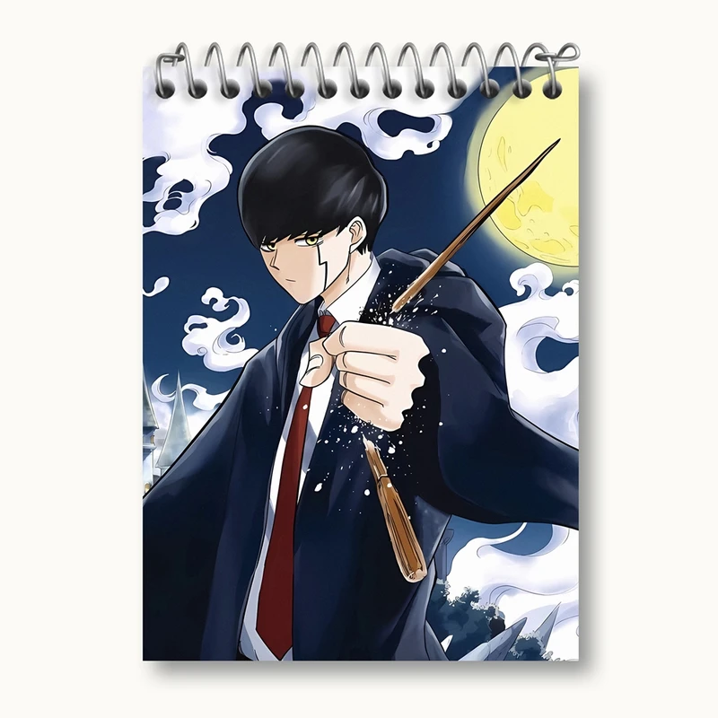 دفتر یادداشت 50 برگ خندالو مدل انیمه ماشیل جادو و ماهیچه کد 27555