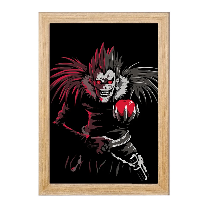 تابلو خندالو مدل شینیگامی ریوک انیمه دفترچه مرگ Death Note  کد 11323