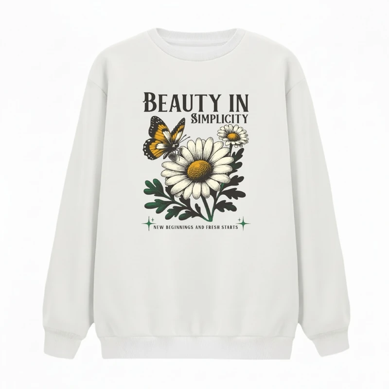 سویشرت زنانه مدل زیبایی سادگی 