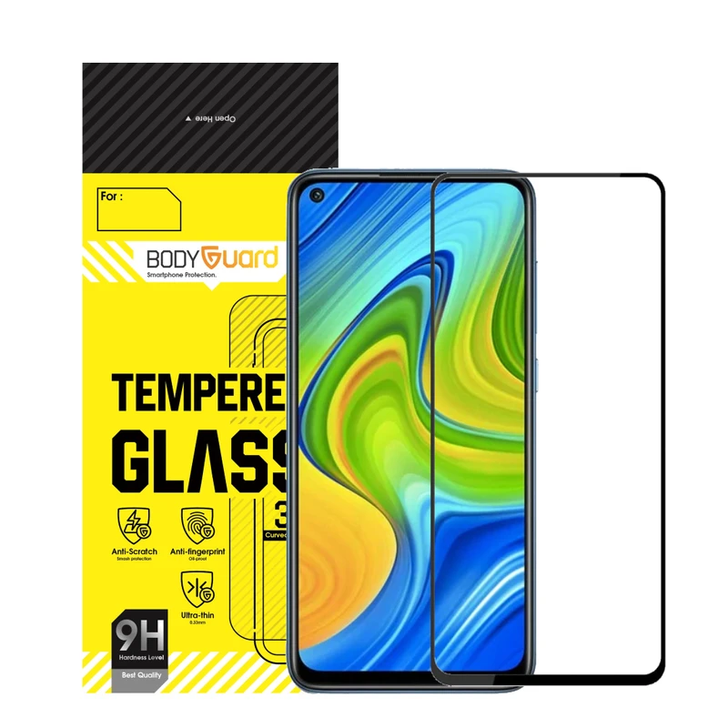 محافظ صفحه نمایش بادیگارد مدل FX مناسب برای گوشی موبایل شیائومی Redmi Note 9