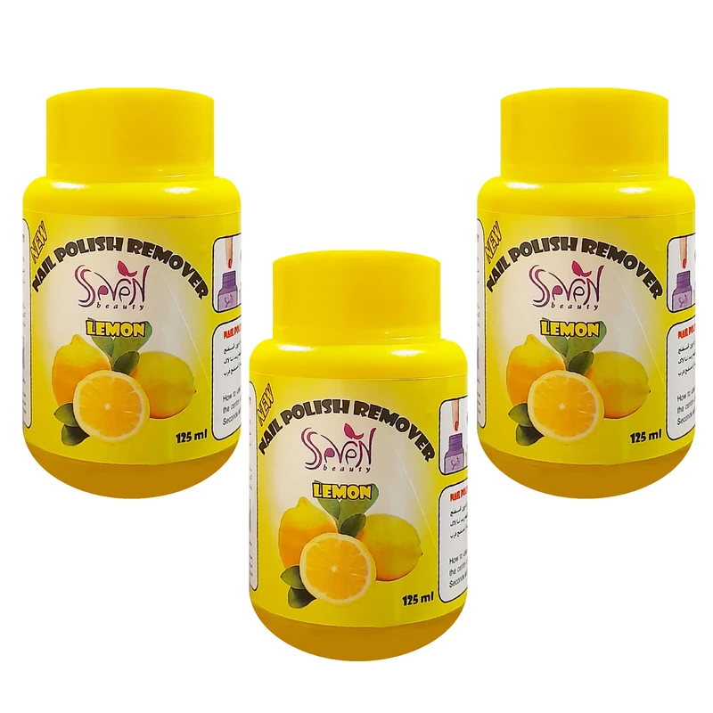 لاک پاک کن اس سون بیوتی مدل لیمو اسفنجی حجم 125 میلی لیتر مجموعه 3 عددی
