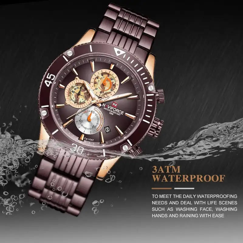 ساعت مچی عقربه‌ای مردانه نیوی فورس مدل NF9173M