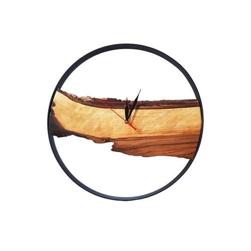 ساعت دیواری چوبی مدل روستیک کد 3