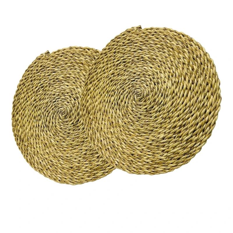  زیربشقابی و زیرقابلمه ای مدل حصیری گرد مجموعه 2 عددی