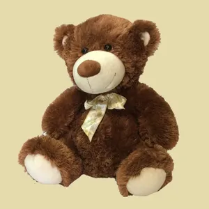 عروسک طرح خرس تدی مدل پاپیون دار کد SZ9/588 ارتفاع 41 سانتی‌متر