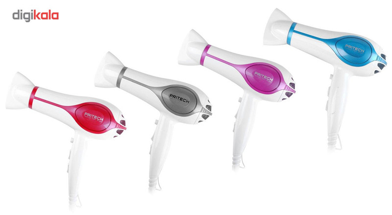 سشوار پریتک مدل TC-1730 به همراه فر کننده مو پریتک مدل TB-026