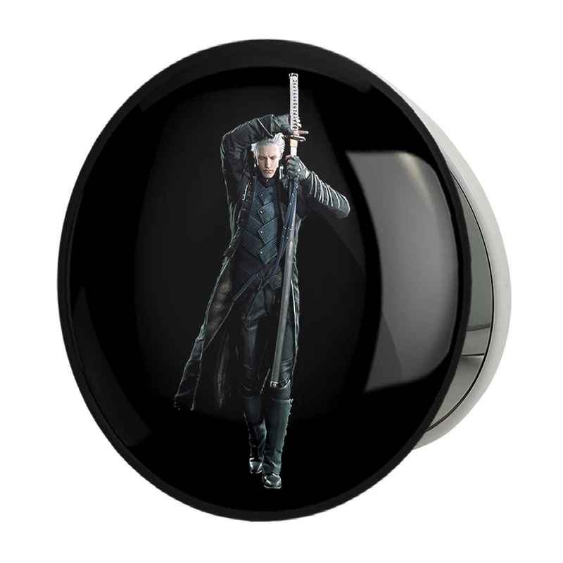 آینه جیبی خندالو طرح بازی دویل می کرای Devil May Cry مدل تاشو کد 30231