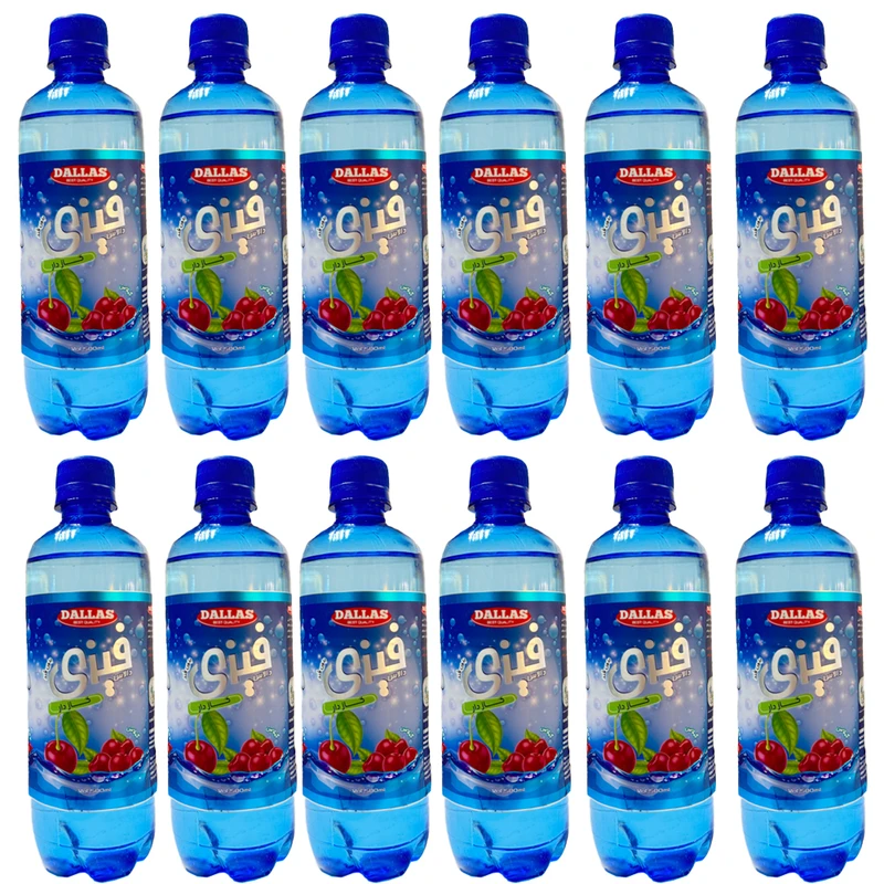 نوشیدنی گازدار گیلاس دالاس - 500 میلی لیتر بسته  12 عددی