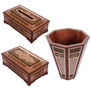 ست سه تکه خاتم کاری هنرلوکس مدل چهارگل