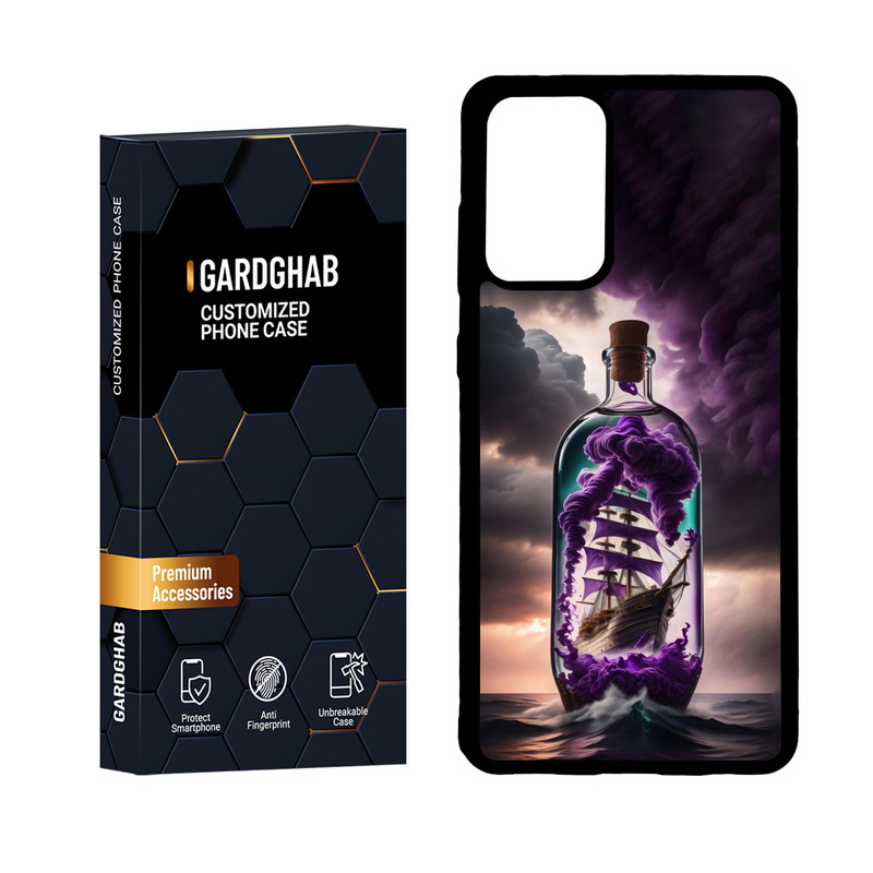 کاور گارد قاب مدل پشت گلس هنری مناسب برای گوشی موبایل سامسونگ Galaxy A72