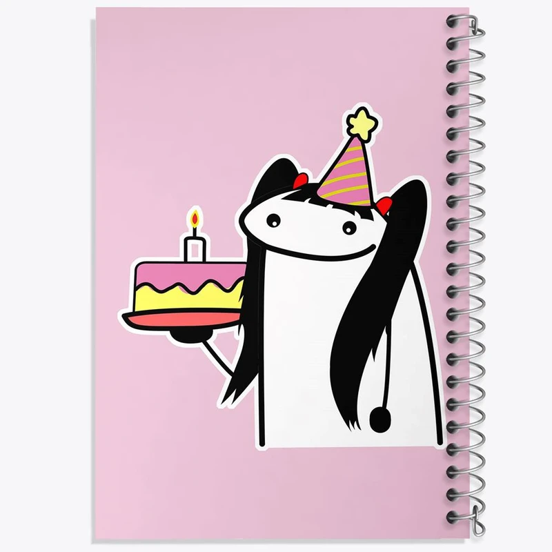 دفتر شطرنجی 50 برگ خندالو طرح تولد کد 28105