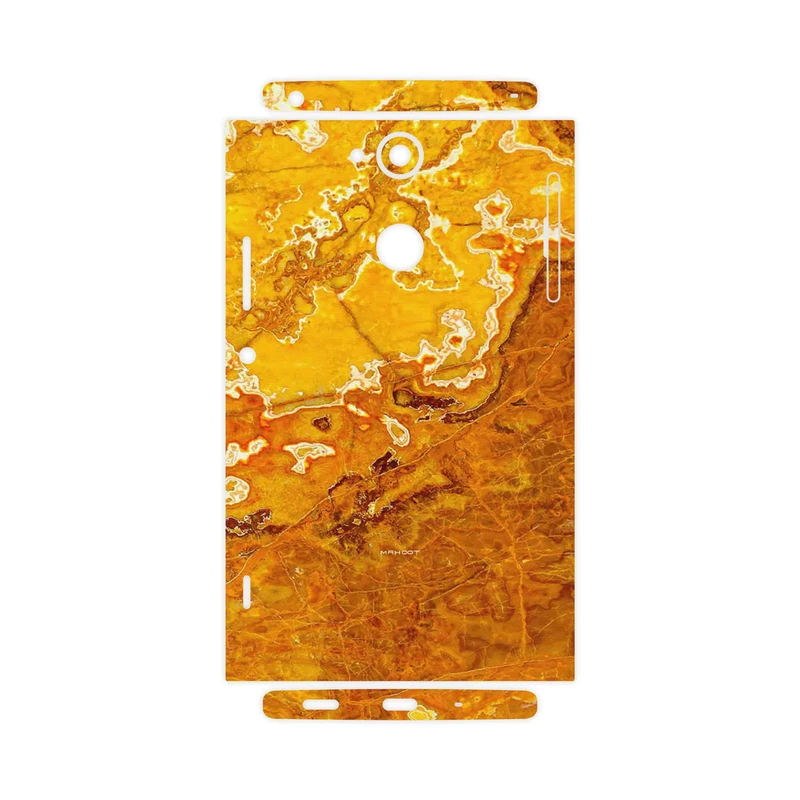 برچسب پوششی ماهوت مدل Gold Marble-FullSkin مناسب برای گوشی موبایل سونی Xperia XA2