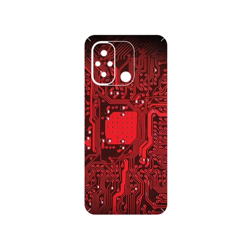 برچسب پوششی ماهوت مدل Red_Printed_Circuit_Board مناسب برای گوشی موبایل شیائومی Redmi 12C