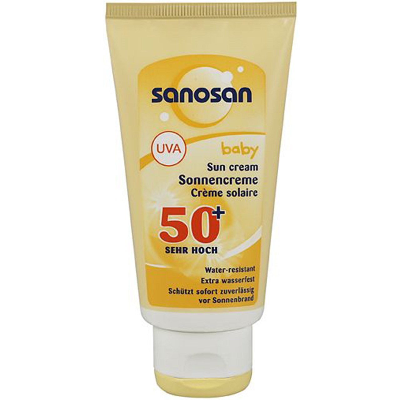 کرم ضد آفتاب کودک سانوسان Spf50 حجم 75 میلی لیتر