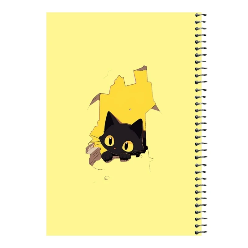 دفتر مشق 80 برگ اس جی مدل گربه  