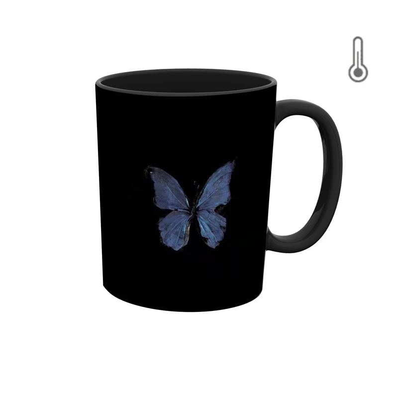  ماگ حرارتی طرح پروانه 