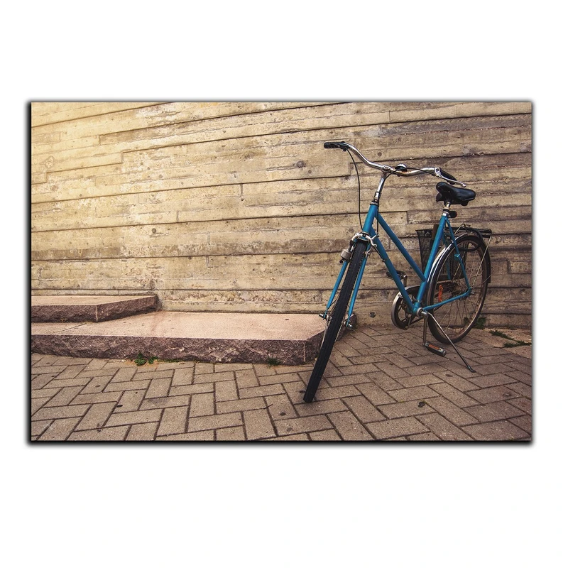 تابلو شاسی بکلیت طرح دوچرخه و کوچه سنگفرش مدل SH-S830