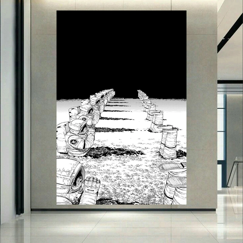 پوستر پارچه ای طرح فضانورد انیمه مدل Chainsaw man کد AR19880