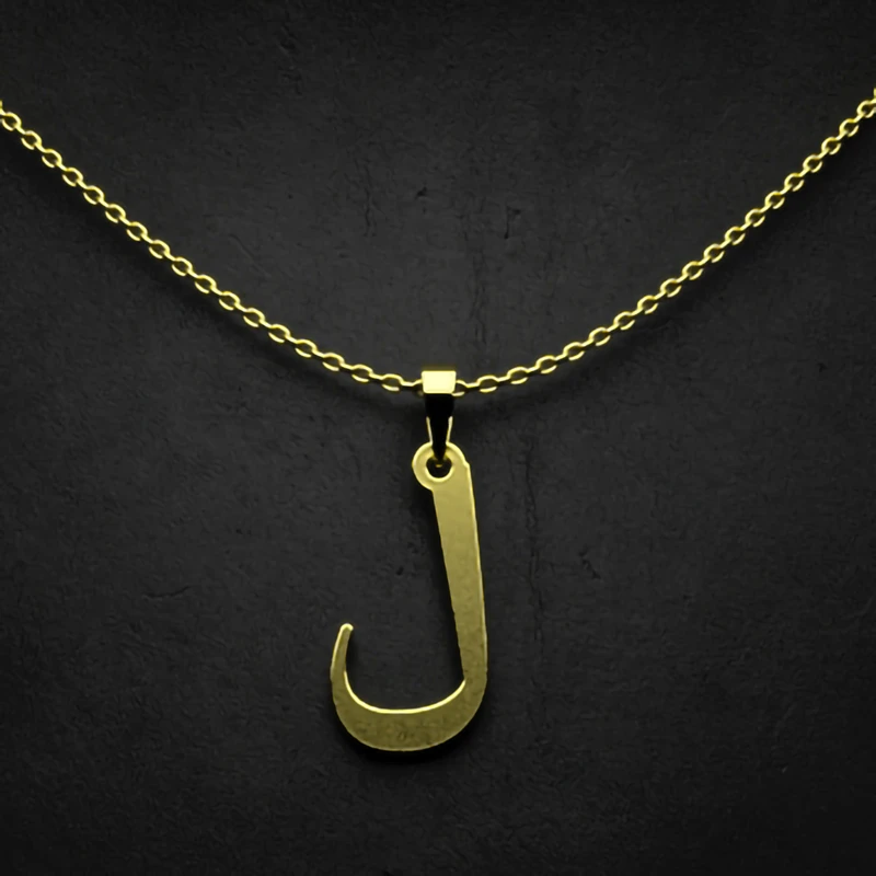 گردنبند طلا 18 عیار زنانه مدوپد مدل حرف ل کد I3-1-1391