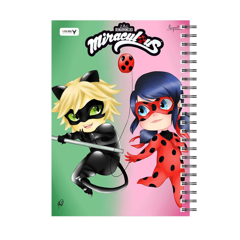 دفتر 120 برگ ویتادل طرح دختر کفش دوزکی مدل 3