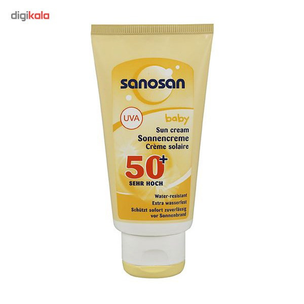 کرم ضد آفتاب کودک سانوسان Spf50 حجم 75 میلی لیتر