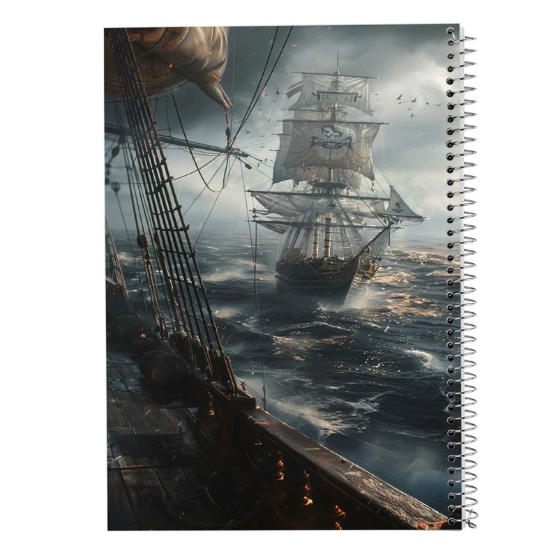 دفتر شطرنجی 50 برگ مدوپد طرح کشتی کد DF15134