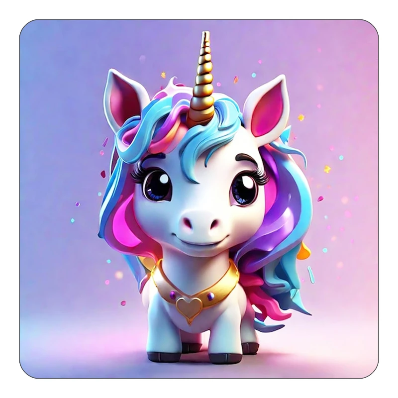 مگنت کاکتی طرح اسب تک شاخ و یونیکورن مدل mp30906