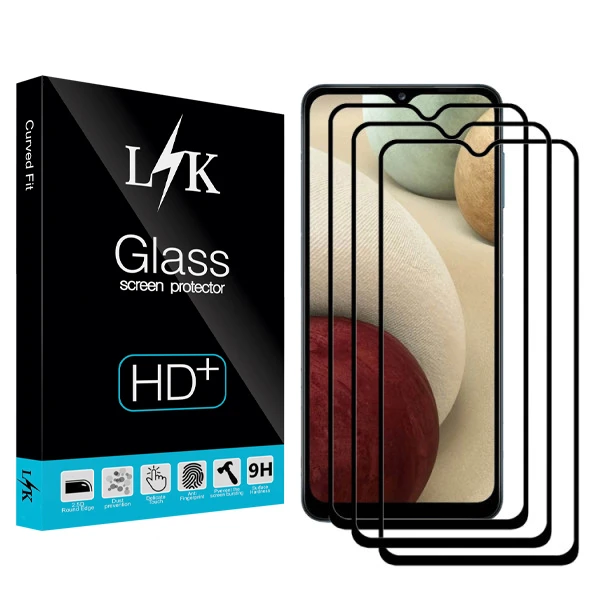محافظ صفحه نمایش سرامیکی ال کی مدل Hard glass مناسب برای گوشی موبایل سامسونگ A32 بسته سه عددی