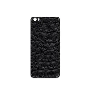MAHOOT Black-Crocodile-Leather Cover Sticker for Xiaomi Mi 5