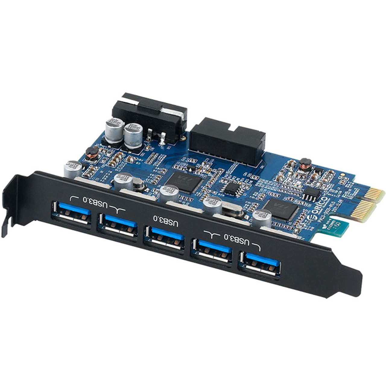 هاب USB3.0 پنج پورت PCI اوریکو مدل PVU3-5O2I