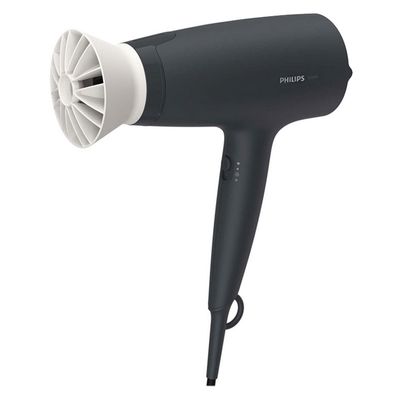 سشوار خانگی 1600 وات فیلیپس مدل BHD302، موتور DC، وزن 280 گرم، دارای سری متمرکز‌کننده باریک، خشک‌کن ملایم با ویژگی صاف‌کنندگی، با قابلیت باد سرد