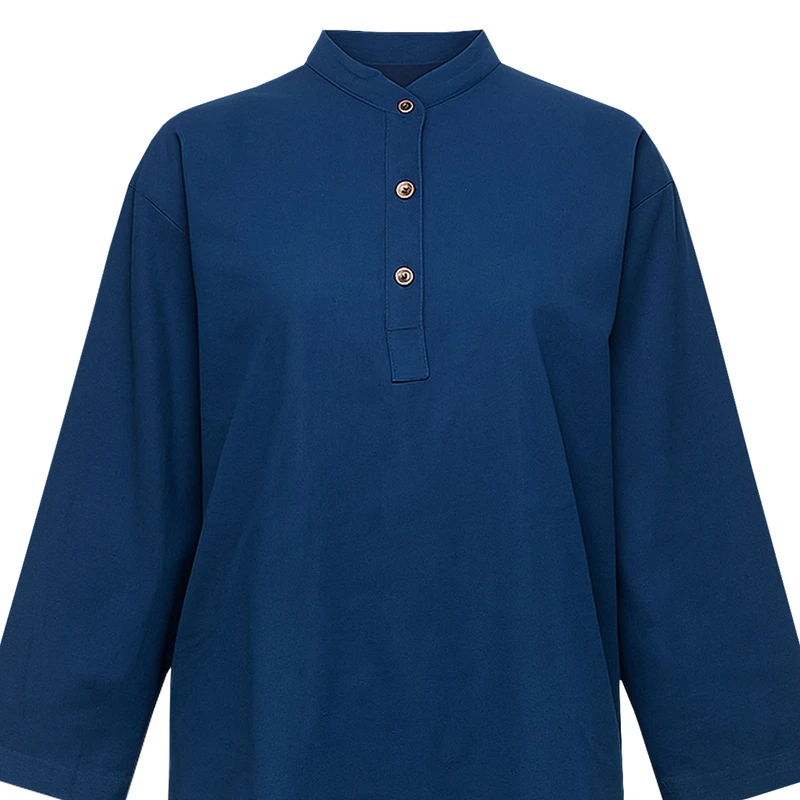 عکس شماره 3 : ست تونیک و شلوار رسمی زنانه مدل سه دکمه لینن کد 24083313