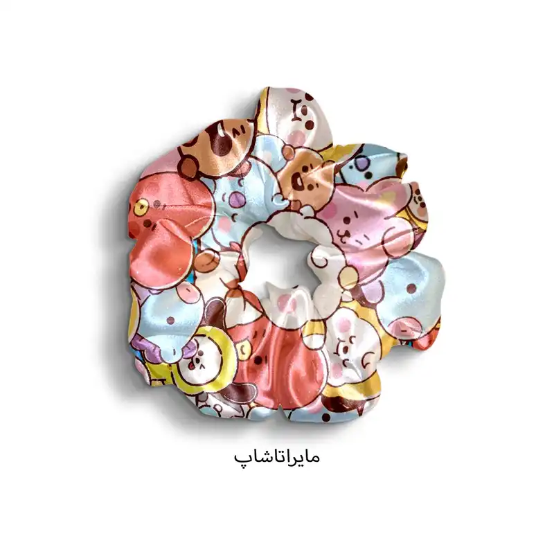 کش مو زنانه مدل اسکرانچی فانتزی کره ای کی پاپ  کد B5