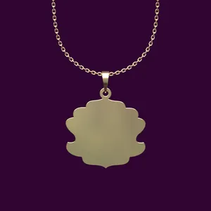 گردنبند طلا 18 عیار زنانه مدوپد مدل شکل هندسی کد P2-1-1065