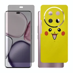 Glass Together model privacy screen protector suitable for Honor X9c mobile phone with back cover sticker