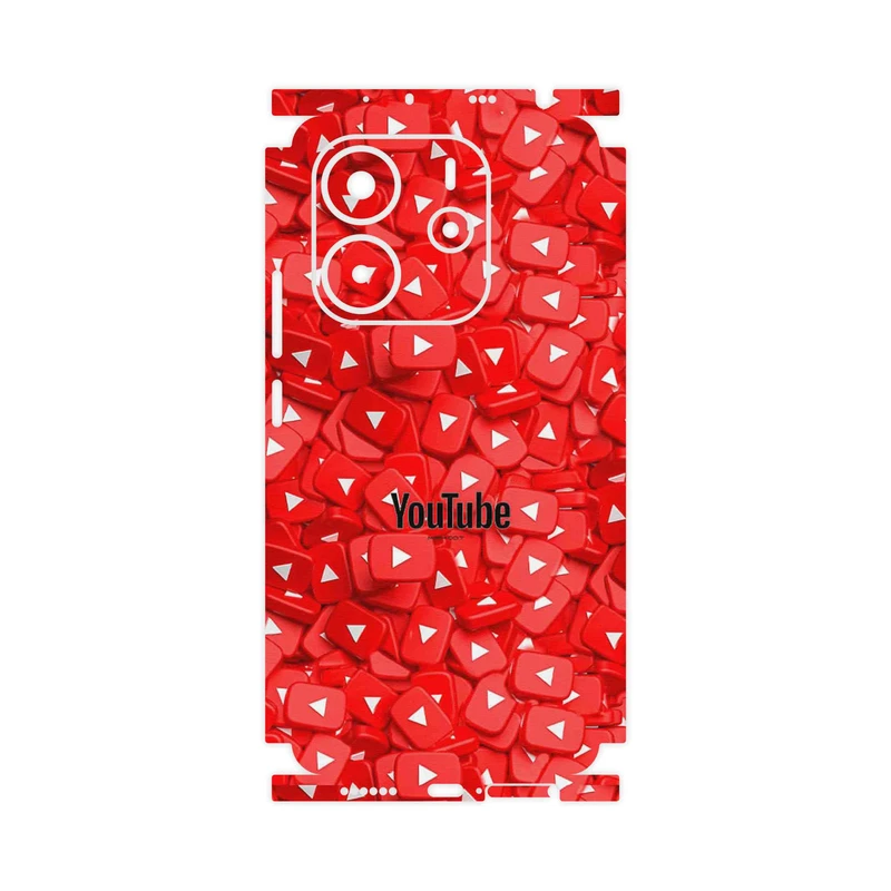 برچسب پوششی ماهوت مدل Youtube-FullSkin مناسب برای گوشی موبایل شیائومی Redmi Note 14 4G