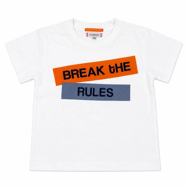 تی‌شرت آستین کوتاه بچگانه اورکیدز مدل break the rules