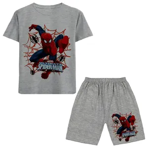 ست تی شرت و شلوارک پسرانه مدل A147 SPIDERMAN