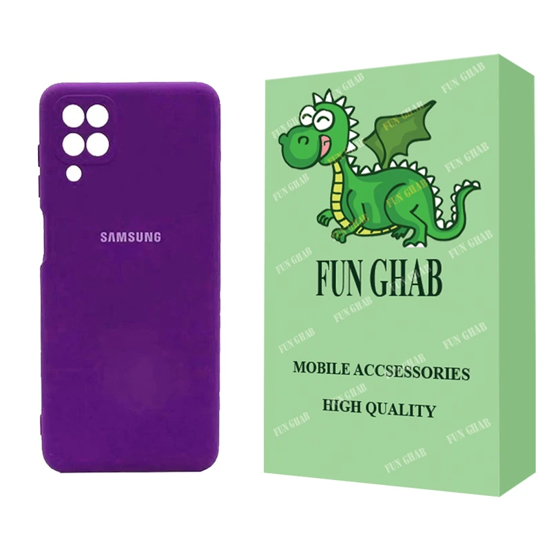 کاور فان قاب مدل سیلیکونی مناسب برای گوشی موبایل سامسونگ Galaxy A12 / A12 Nacho