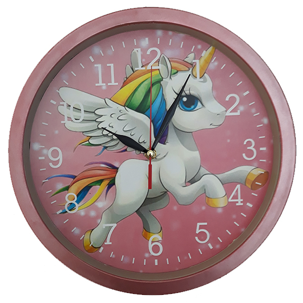 ساعت دیواری کودک مدل پونی کد 08040