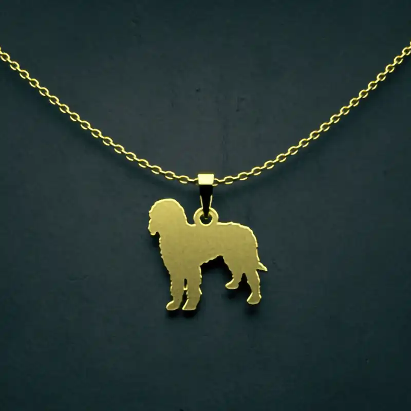 گردنبند طلا 18 عیار زنانه مدوپد مدل سگ کد J2-1-1200
