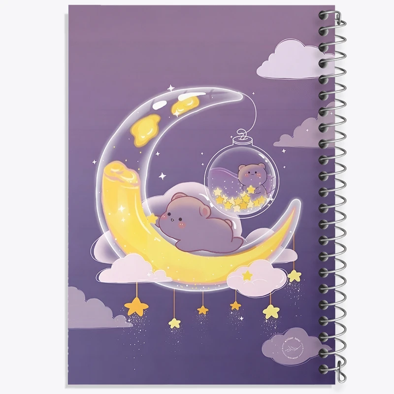 دفتر نقاشی 50 برگ خندالو طرح خرس های کیوت کد N4102