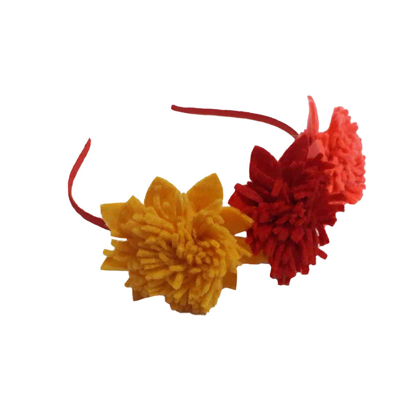 تل مو دخترانه مدل گل کد 03