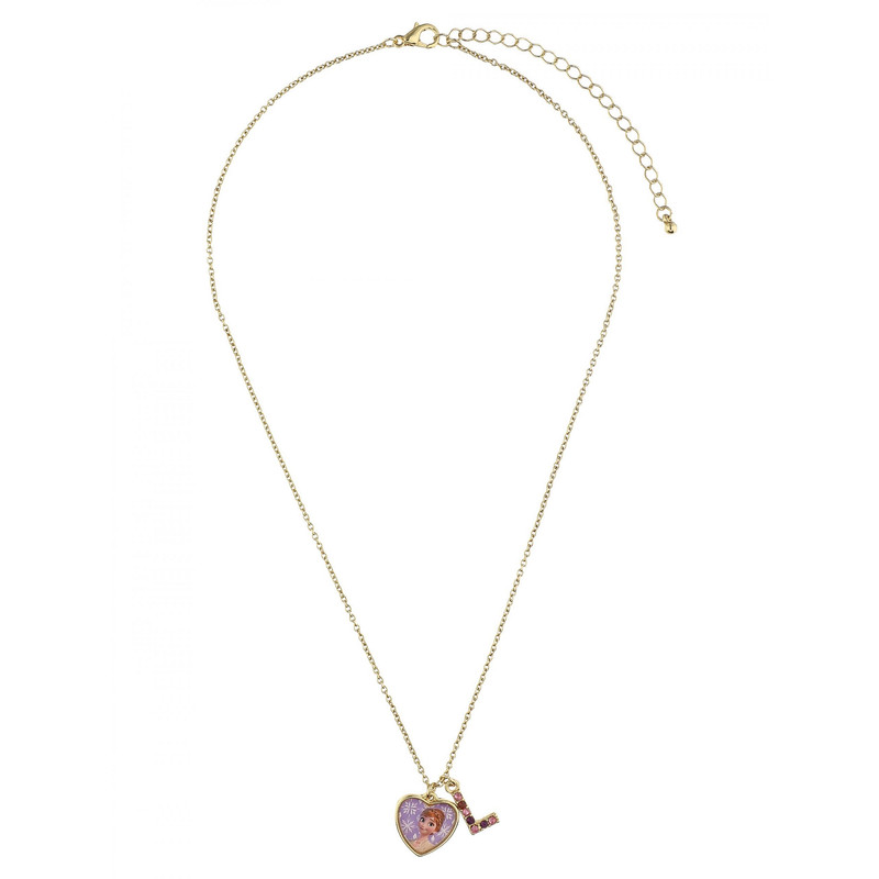 گردنبند دخترانه دیزنی مدل حرف L طرح آنا گردنبند دخترانه دیزنی مدل حرف L طرح آنا