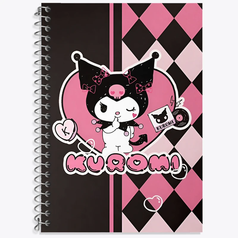 دفتر نت موسیقی 50 برگ خندالو طرح کرومی (Kuromi) کد N5157