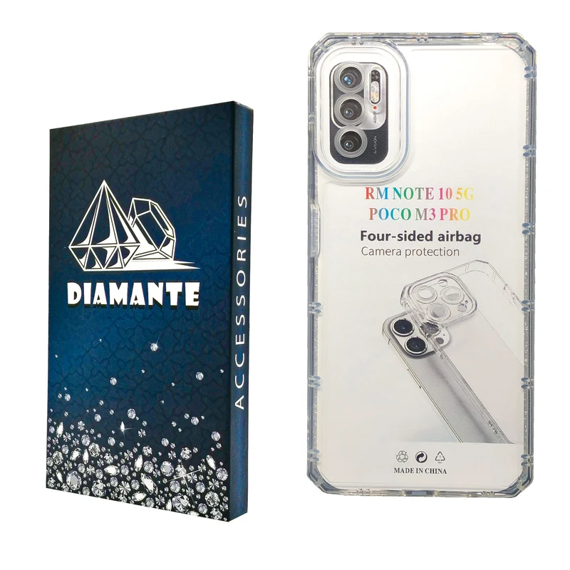 کاور دیامانته مدل Nahid Navy مناسب برای گوشی موبایل شیائومی Redmi Note 10 5G / Poco M3 Pro