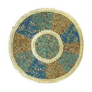 رومیزی ترمه مدل چهل تکه نسترن کد W128