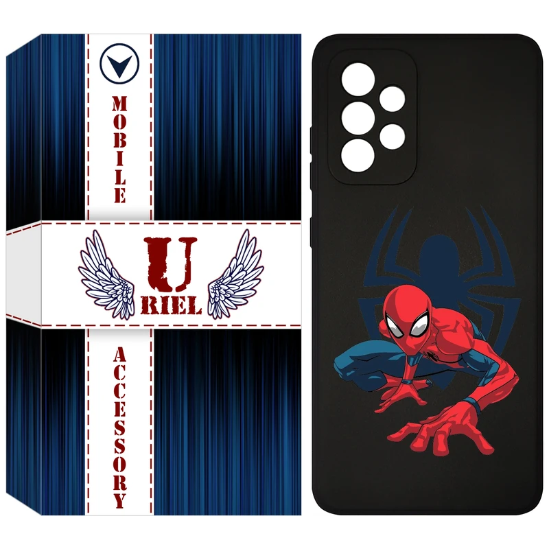 کاور یوریل قاب مدل KSH کد 75 طرح اسپایدرمن مناسب برای گوشی موبایل سامسونگ Galaxy A33 5G